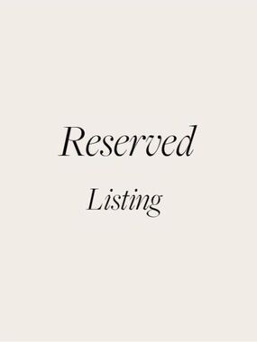 Reserved Listing - Cream Text Graphic